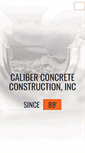 Mobile Screenshot of caliberconcrete.com