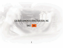 Tablet Screenshot of caliberconcrete.com